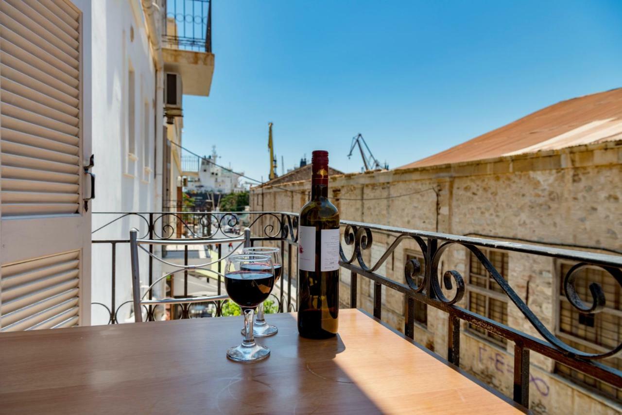 Ethrionplus Two Rooms Apartments Balconies 100 M From The Port Эрмуполис Экстерьер фото
